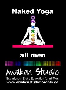 Awaken Studio Toronto Naked Yoga for Men Tuesday 8:00 pm www.phillipcoupal.ca